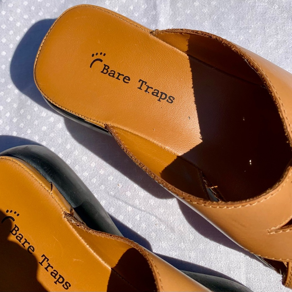 Bare Traps Melinda Women’s Brown Wedge Sandals Leather Uppers 2.25 Heel 8.5M - Picture 3 of 6